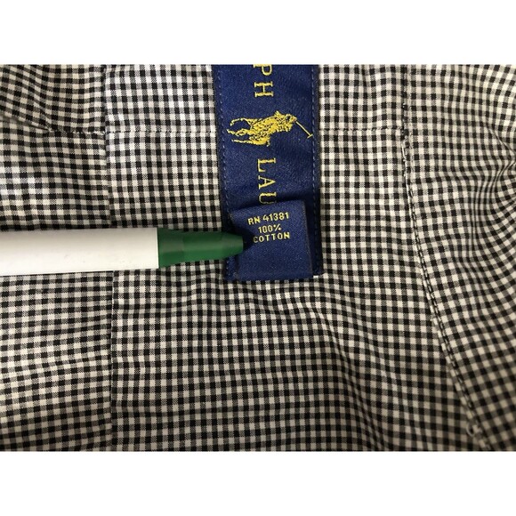 Polo Ralph Lauren Oxford Shirt Mens 2XLT Tall White Black Gingham Long Sleeve - Picture 7 of 7
